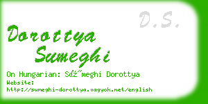 dorottya sumeghi business card